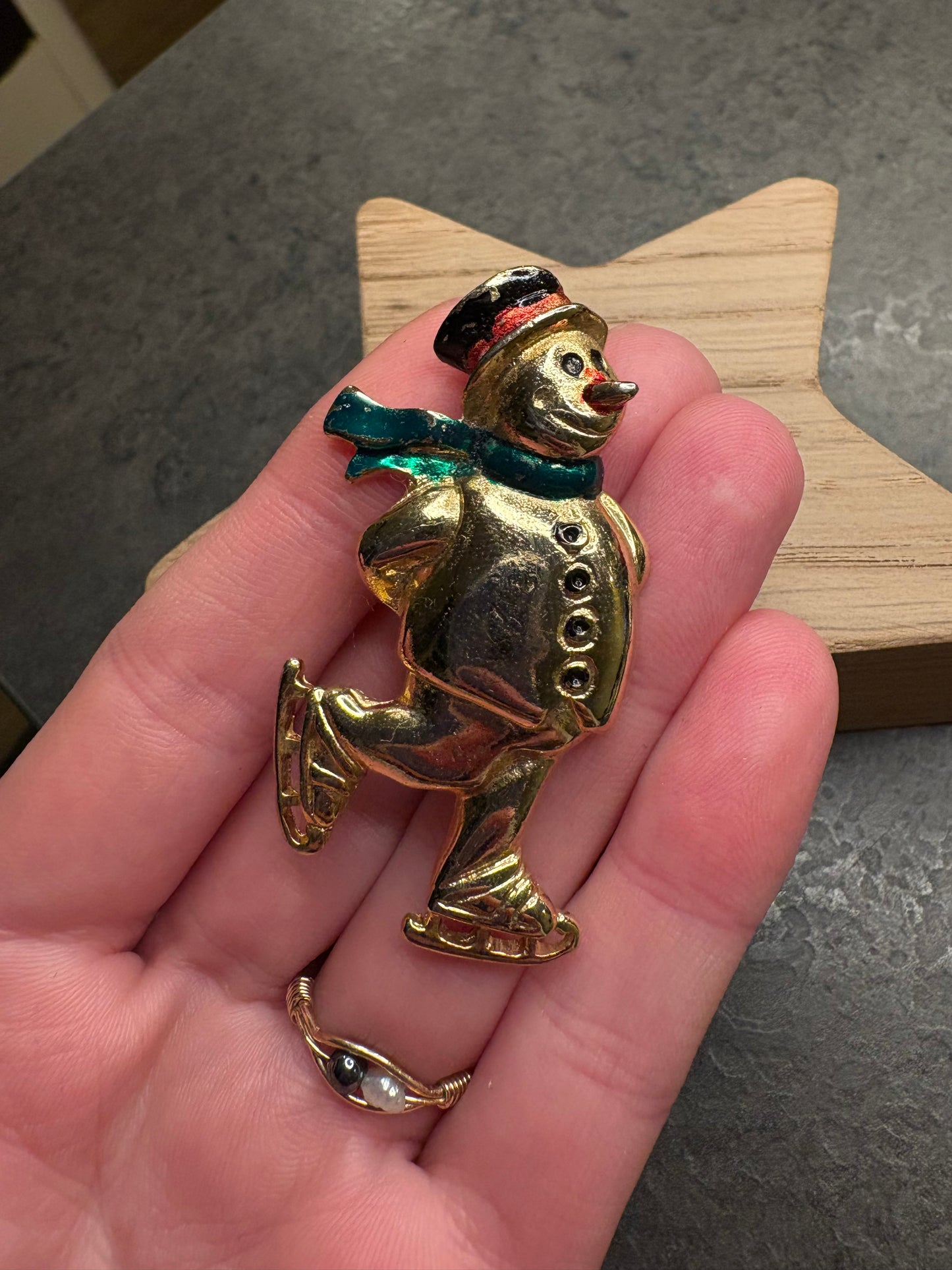 Spilla “Pupazzo di neve”