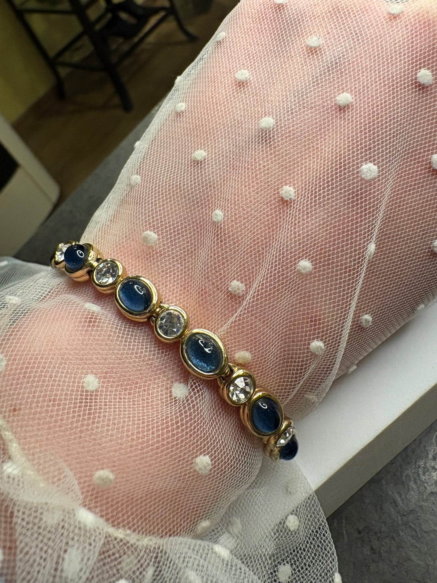 Bracciale Cabochon blu