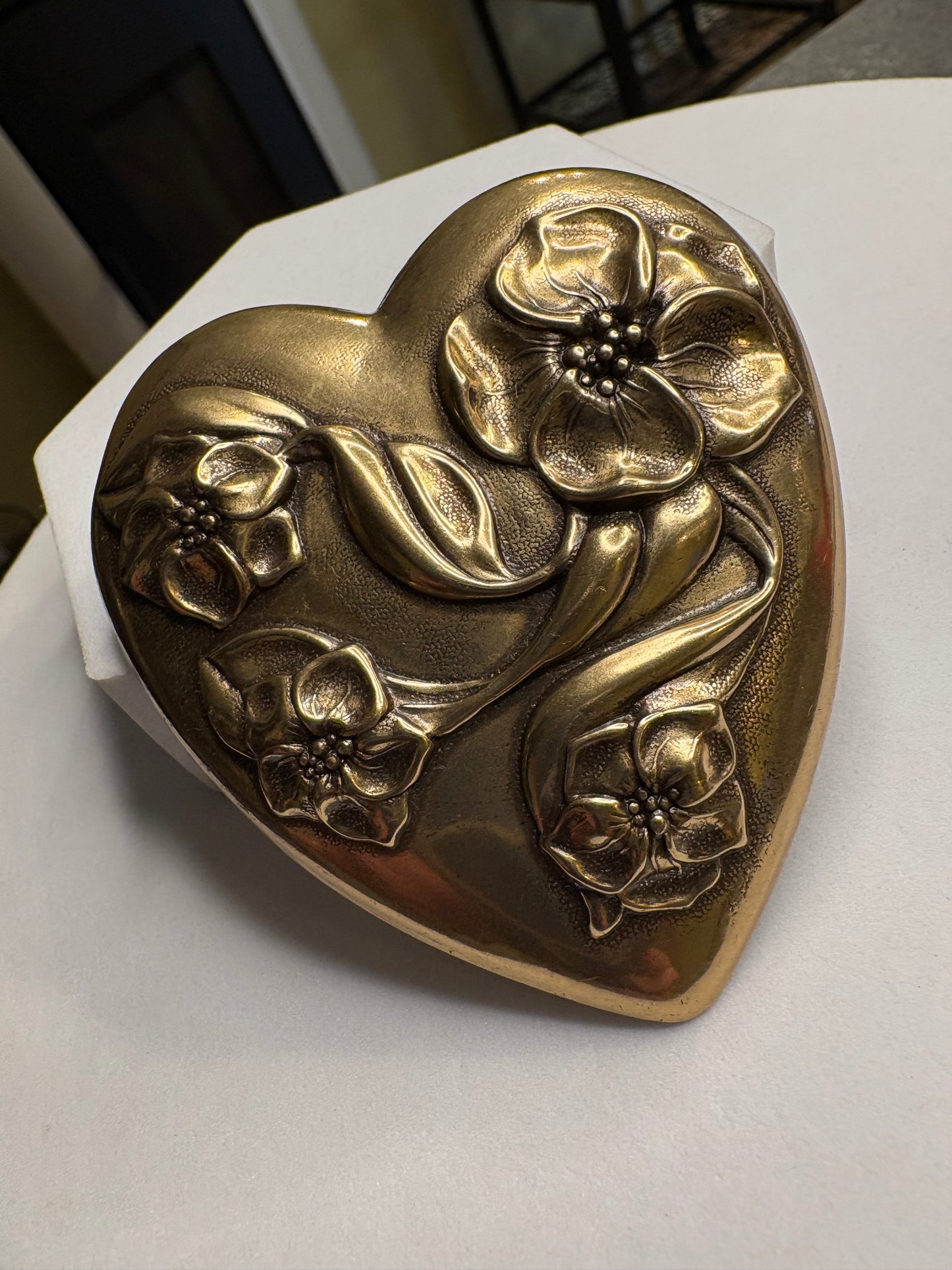 Spilla Cuore con Fiori