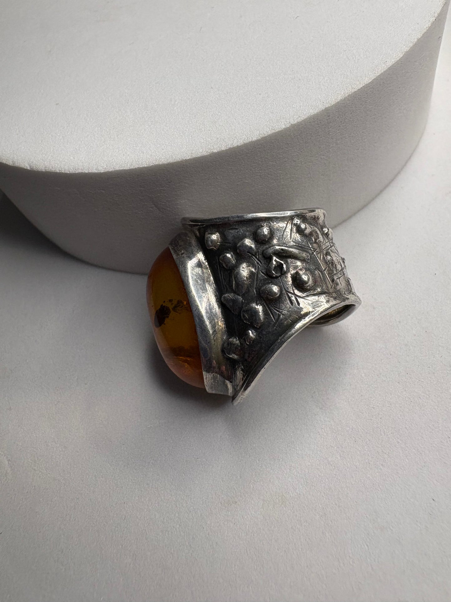 Anello Argento 925 e Ambra