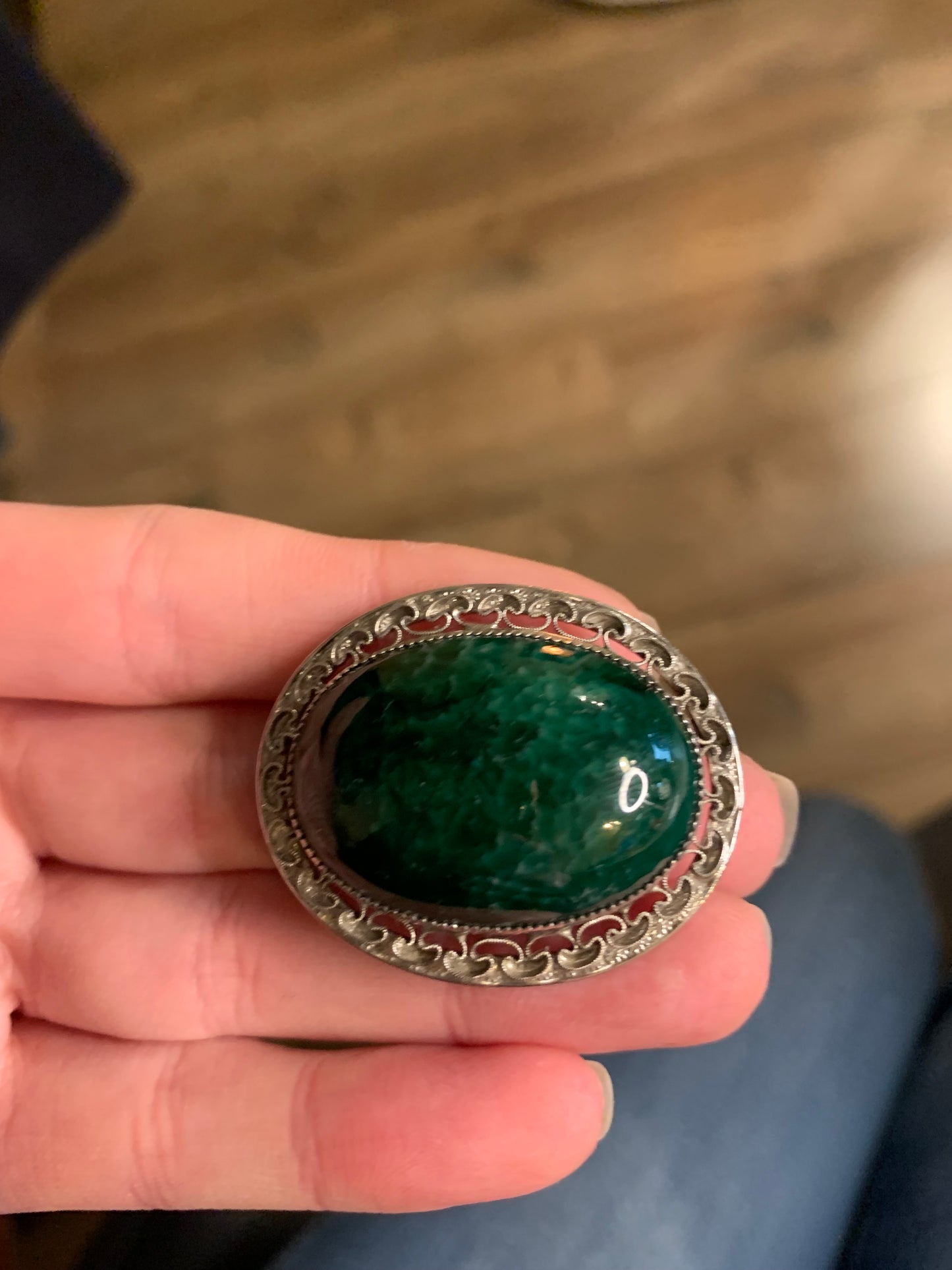 Spilla Pietra Verde