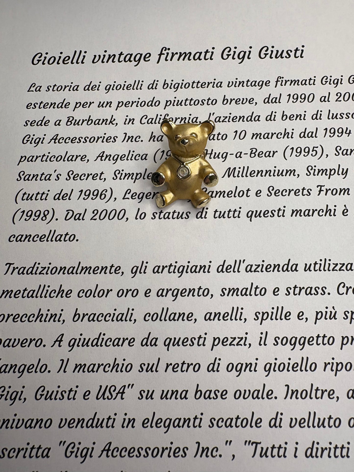 Pin Gigi Giusti