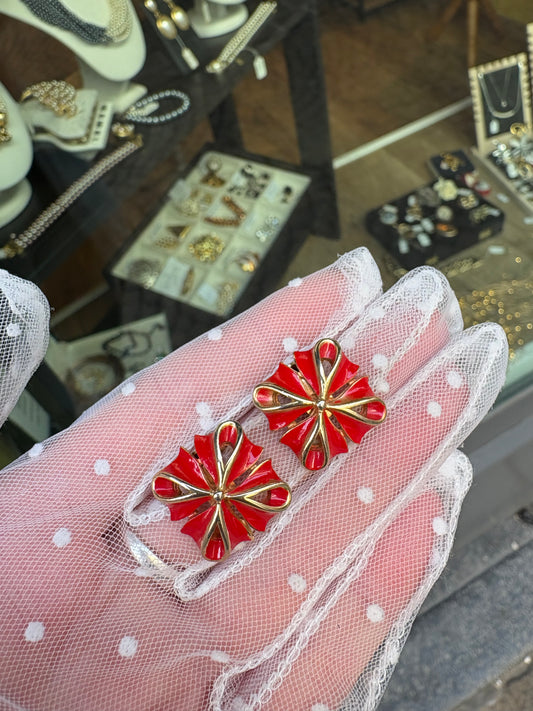 Orecchìni “Fiocco smaltato”