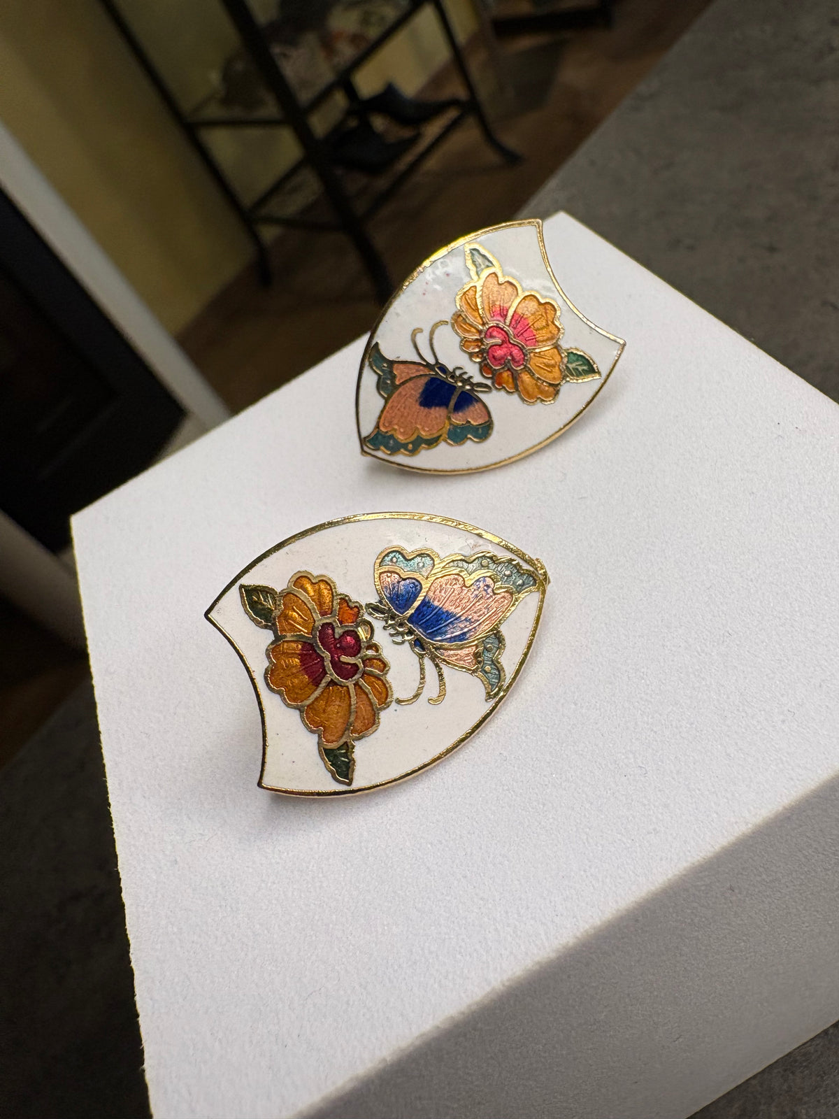Orecchìni Cloisonné