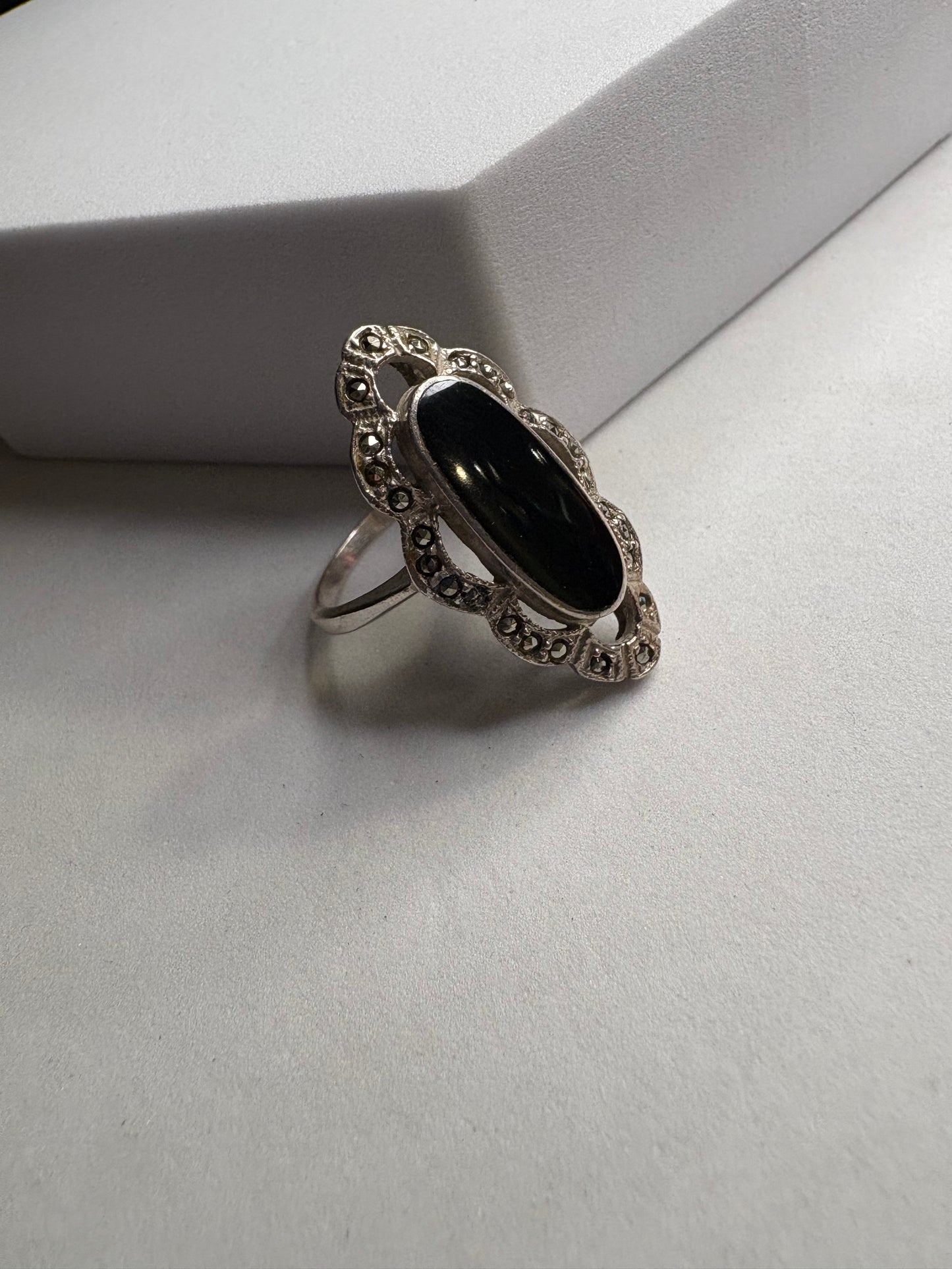 Anello Argento 925 e Marcasiti