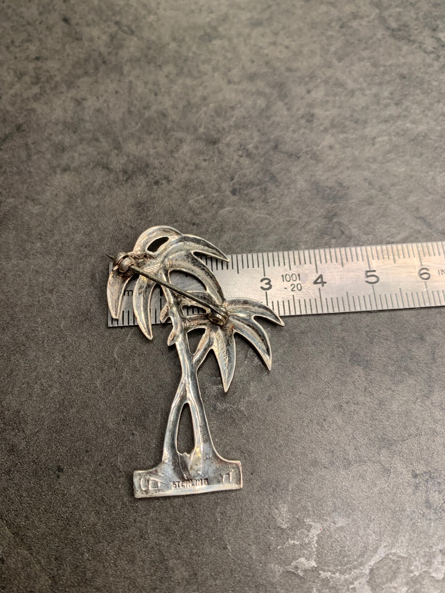 Spilla Palme Sterling