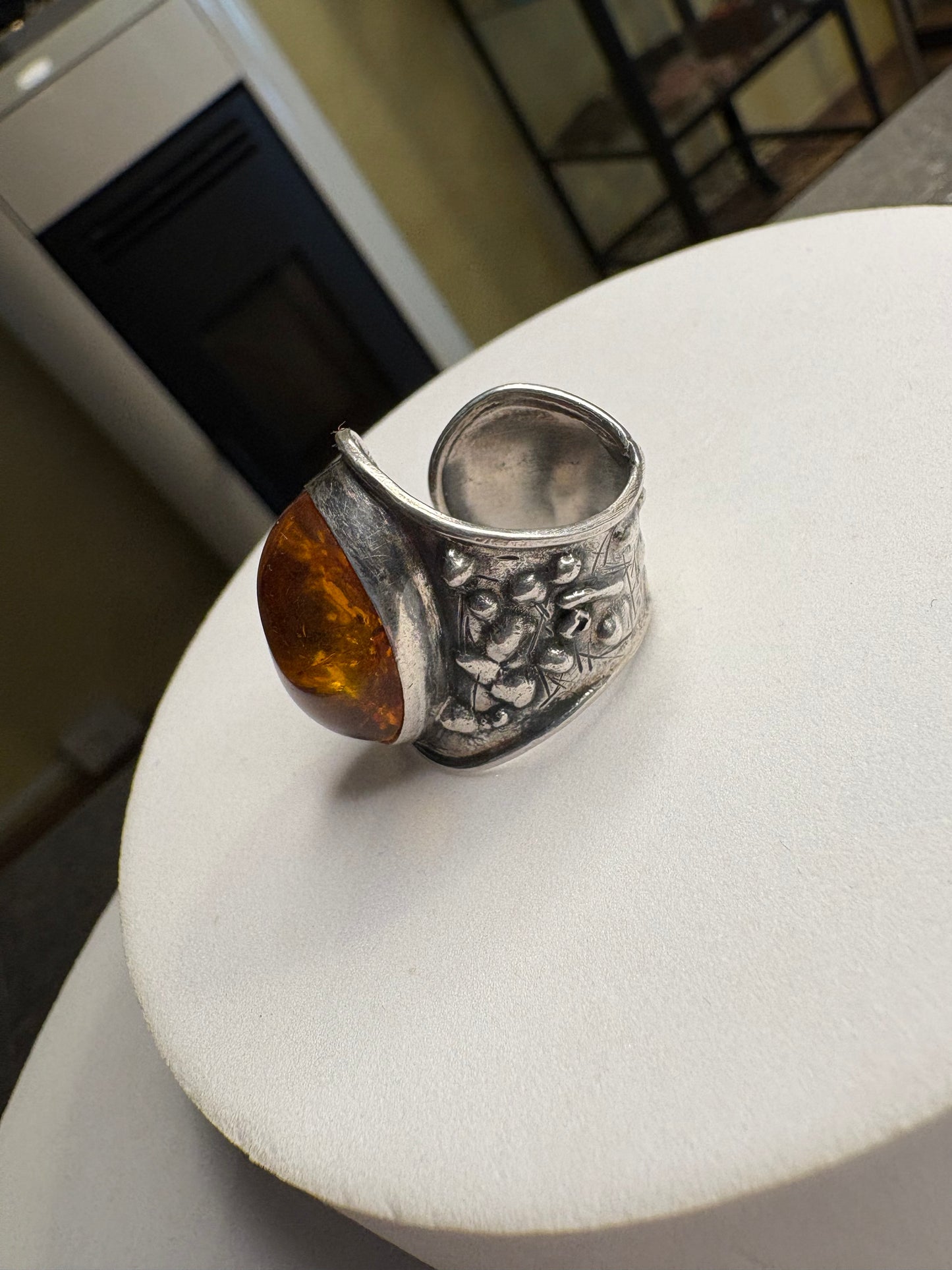 Anello Argento 925 e Ambra