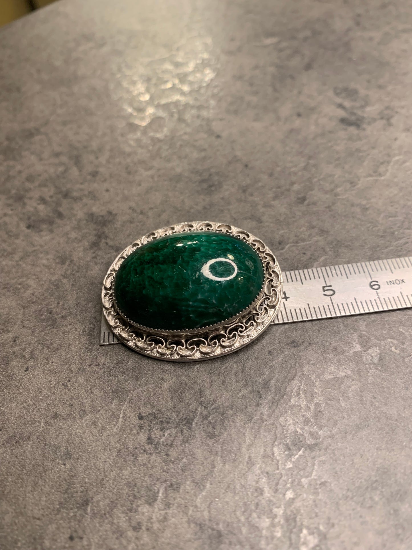 Spilla Pietra Verde