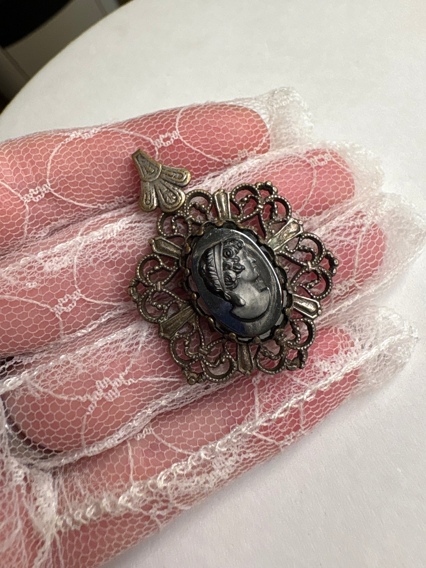 Pendente Cammeo Ematite