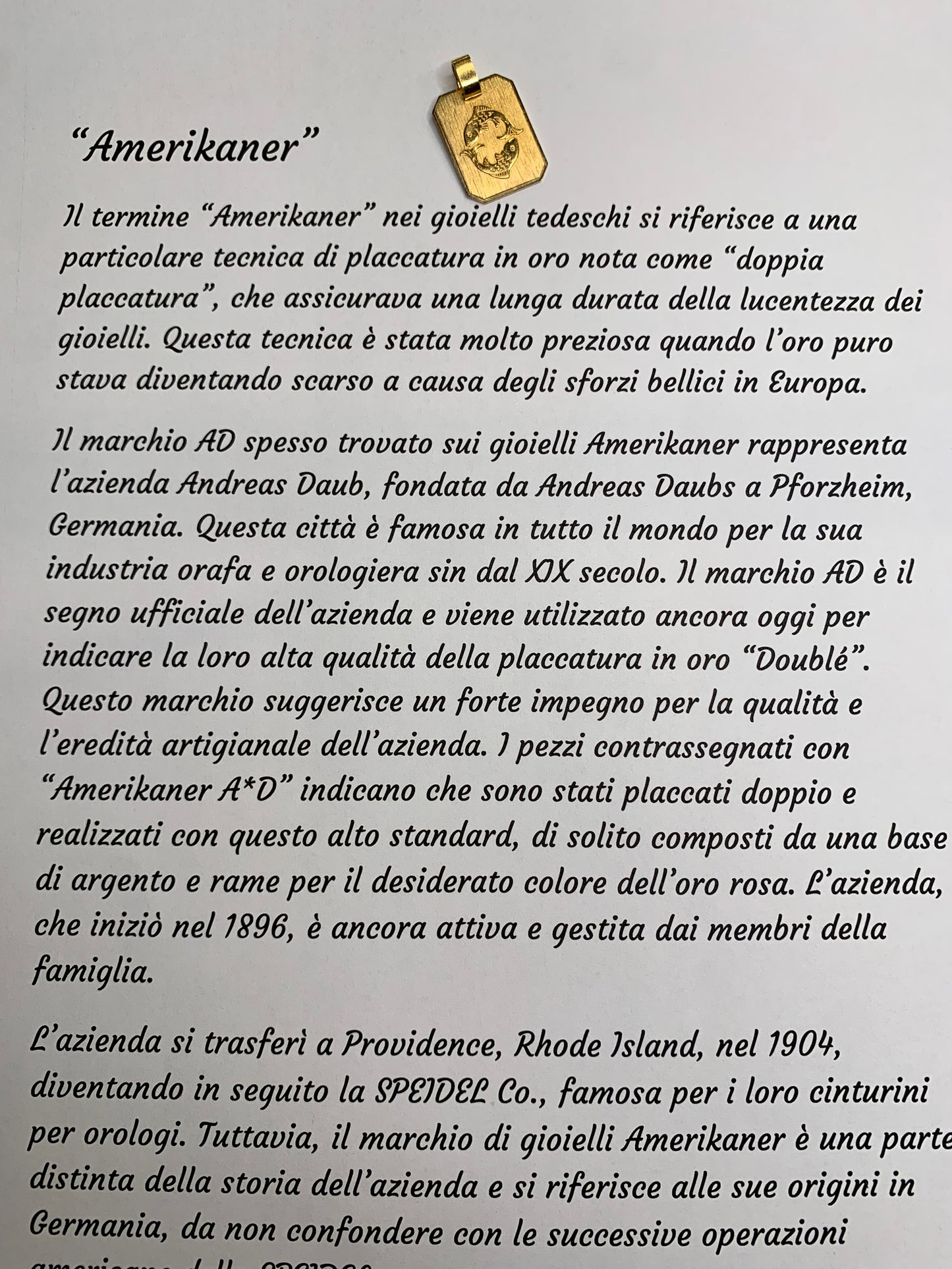 Ciondolo “Pesci”