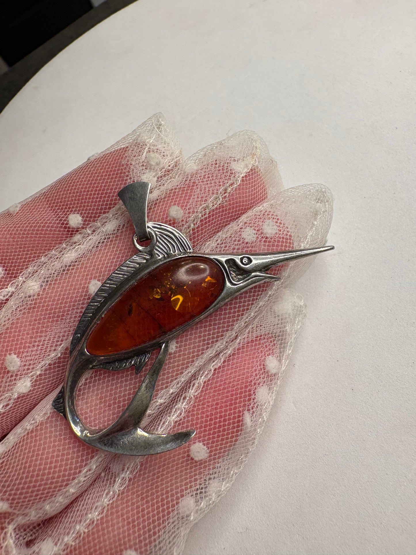Pendente Argento 925 e Ambra
