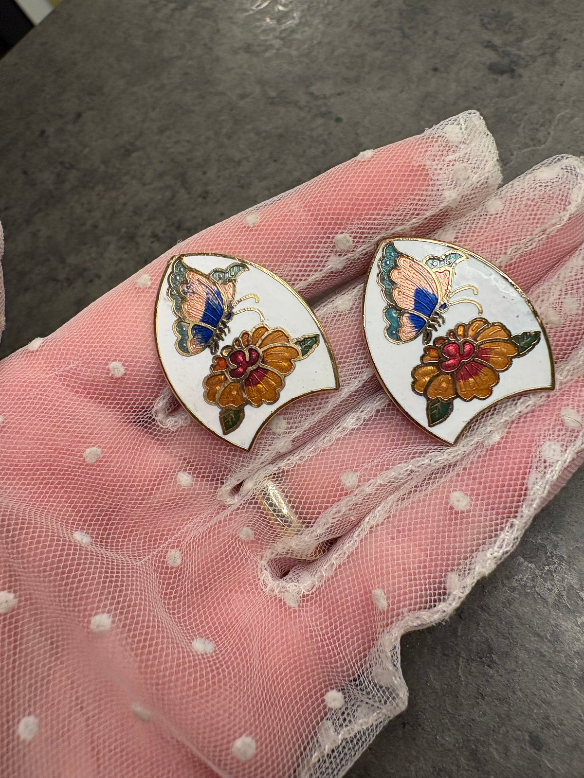 Orecchìni Cloisonné