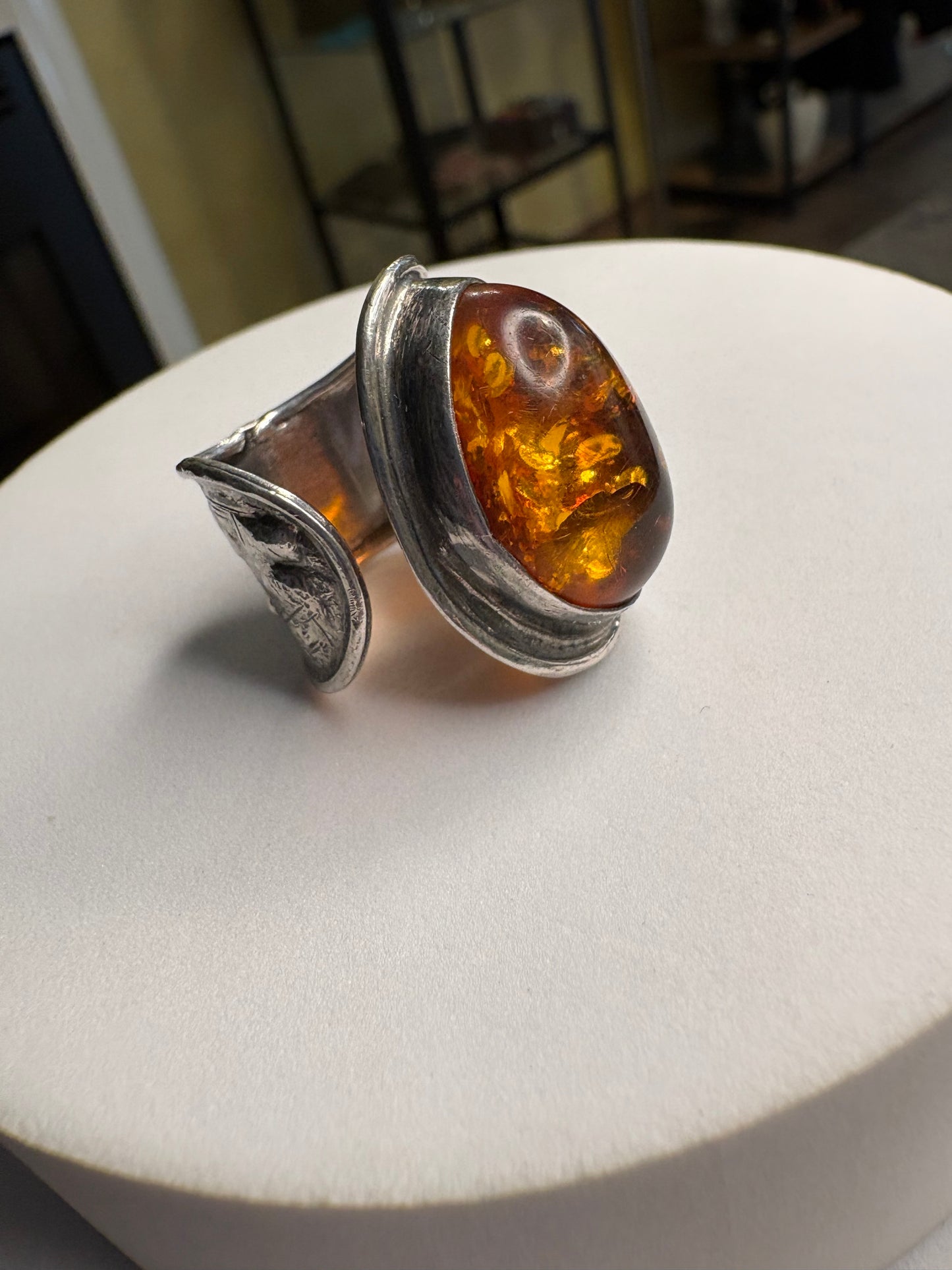 Anello Argento 925 e Ambra