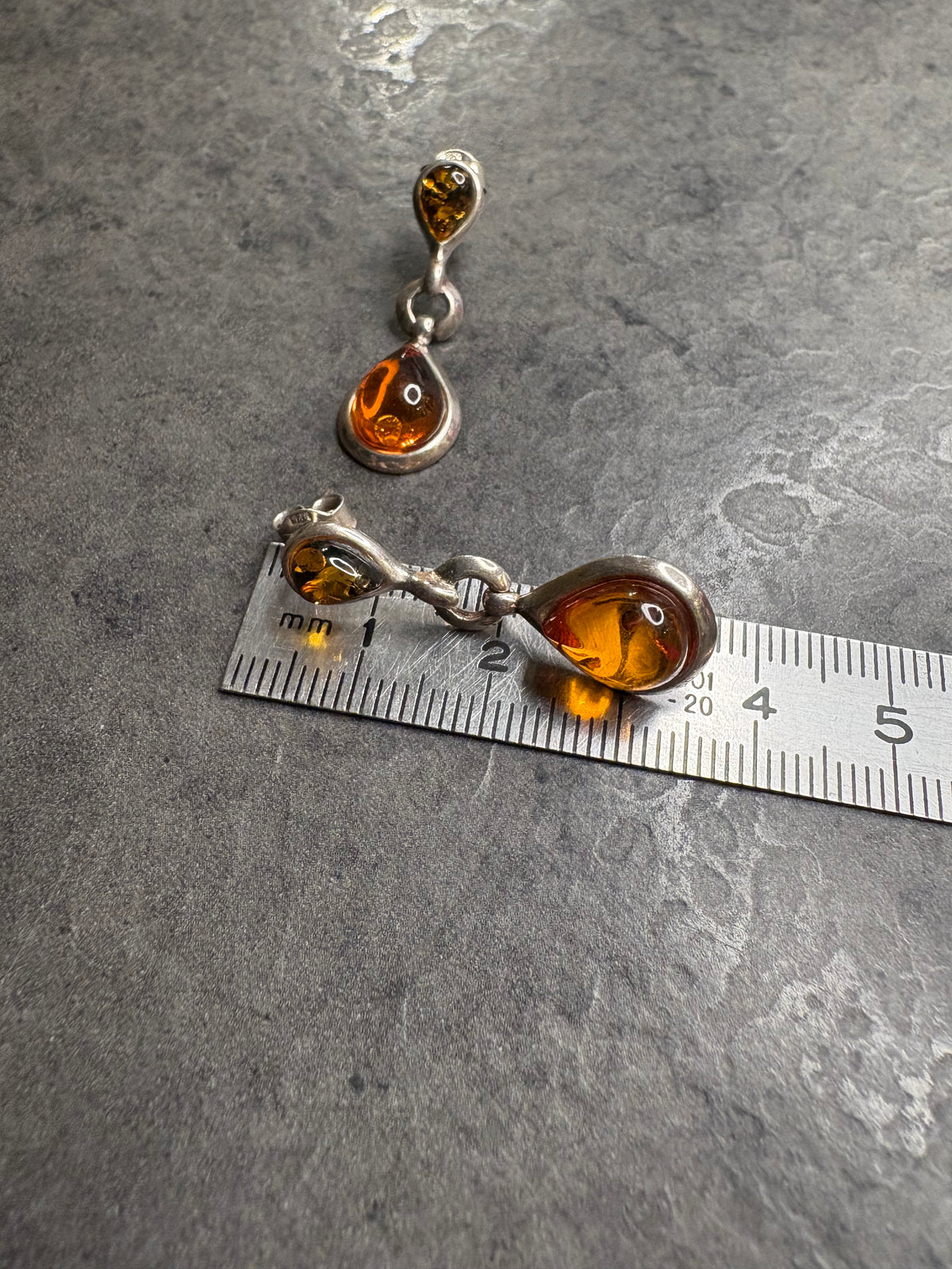 Orecchìni Argento 925 e Ambra