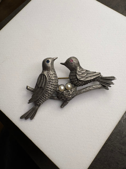 Spilla “Coppia di Uccelli”