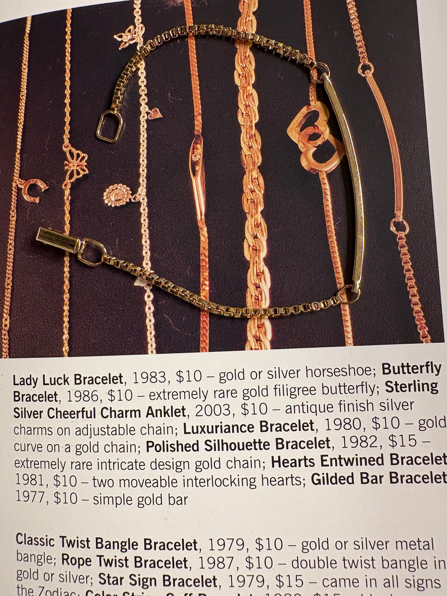 Bracciale Avon 1977.