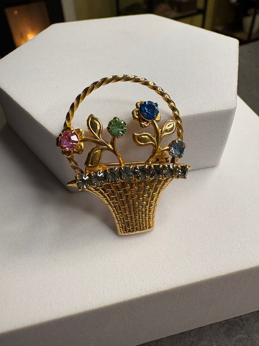 Spilla “Cestino di fiori”