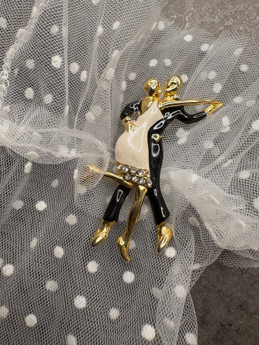 Spilla “Coppia di ballerini”