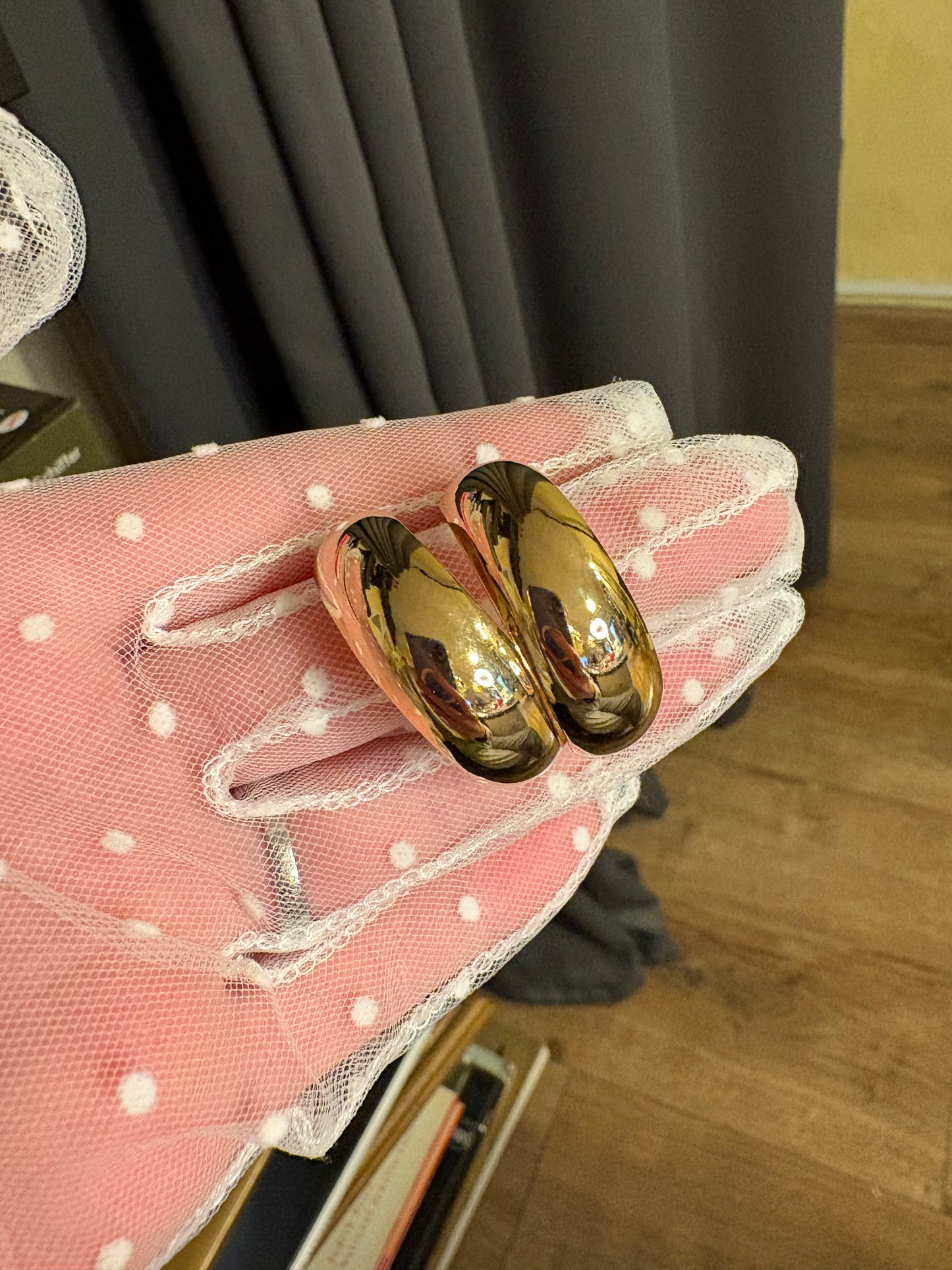 Orecchìni a clip “Cerchi medi”