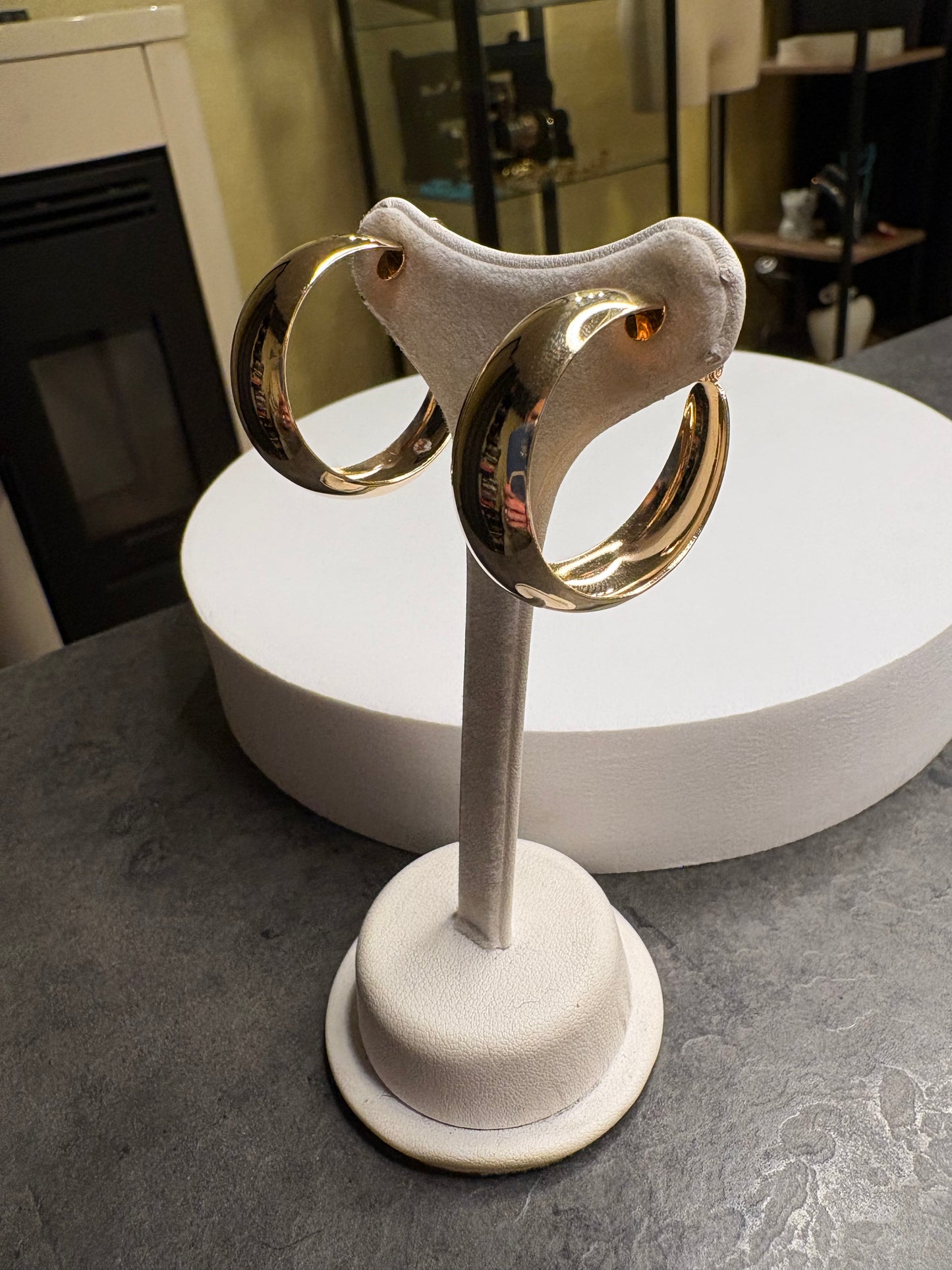 Orecchìni a clip “Cerchi medi”