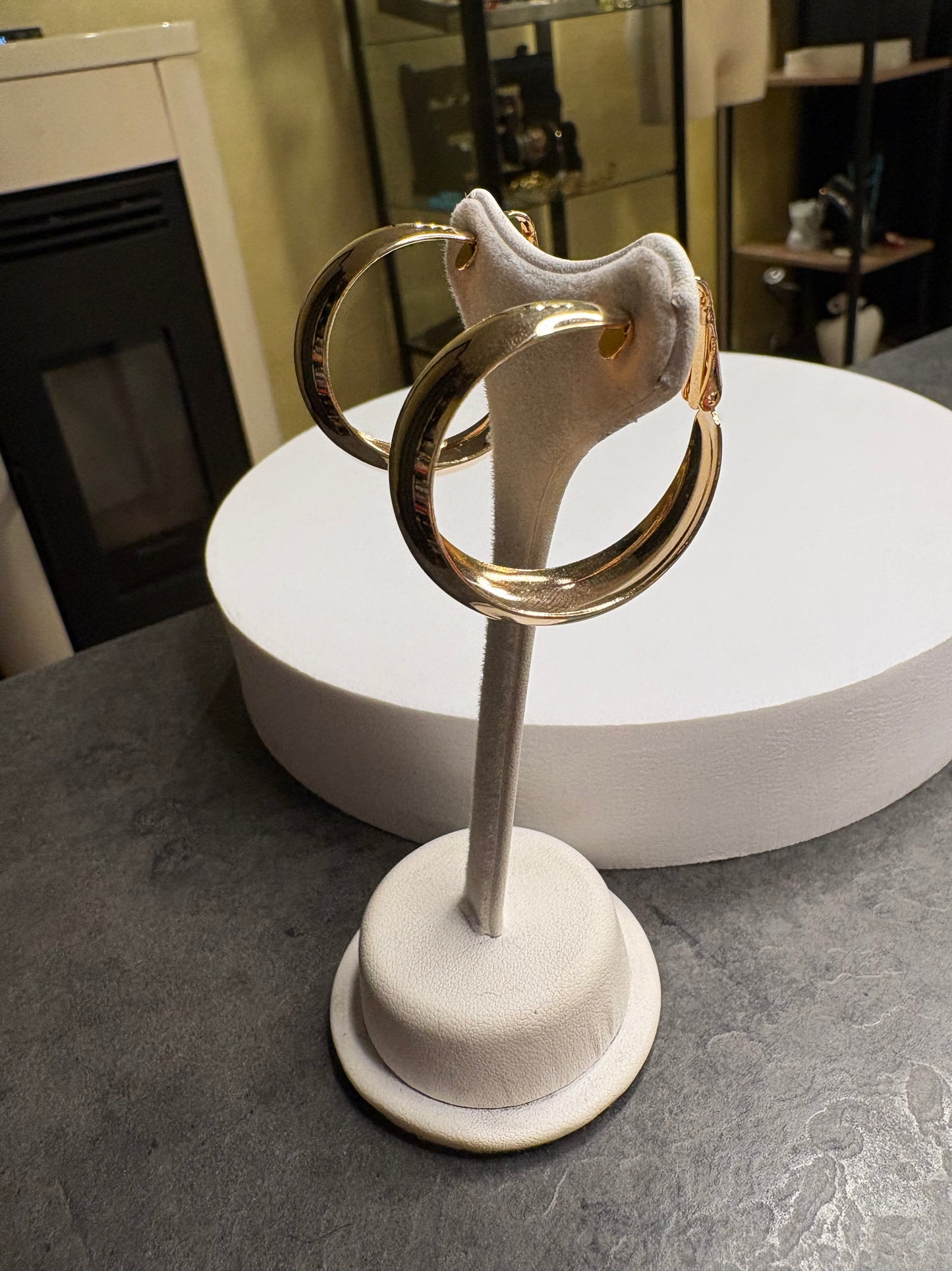 Orecchìni a clip “Cerchi medi”