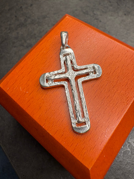 Pendente Croce argento 925.