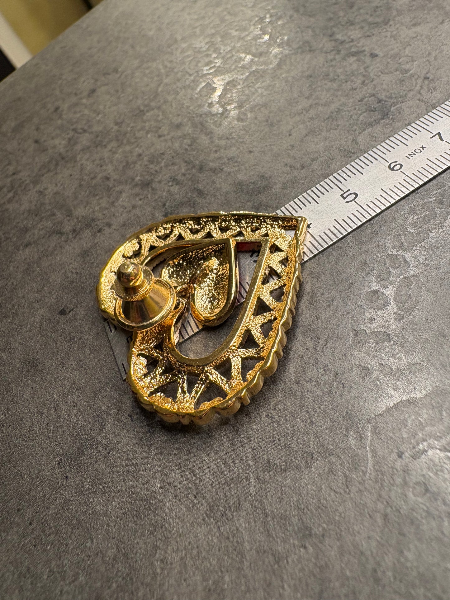 Pin Avon “Dangling Heart” – 1991