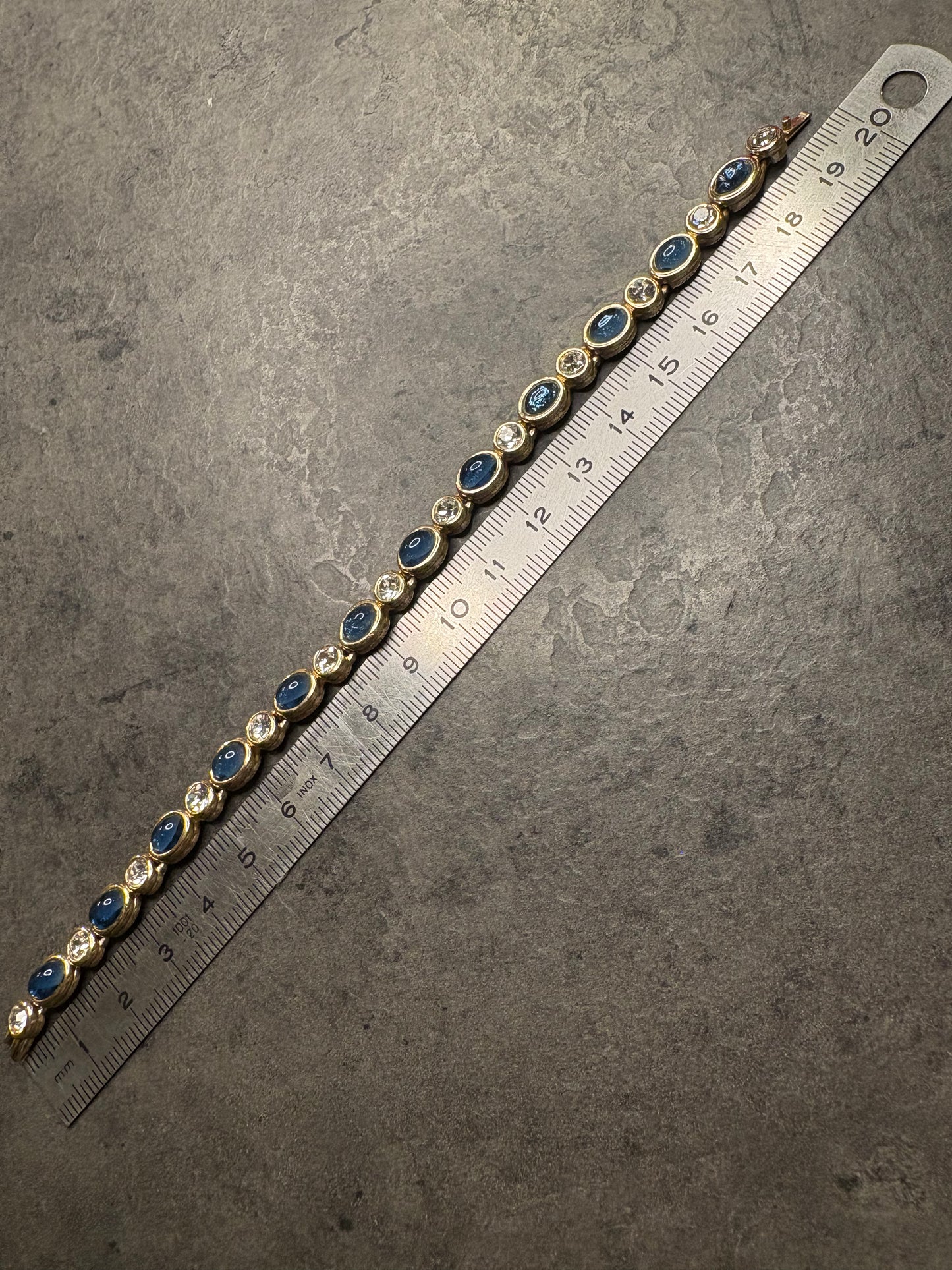 Bracciale Cabochon blu