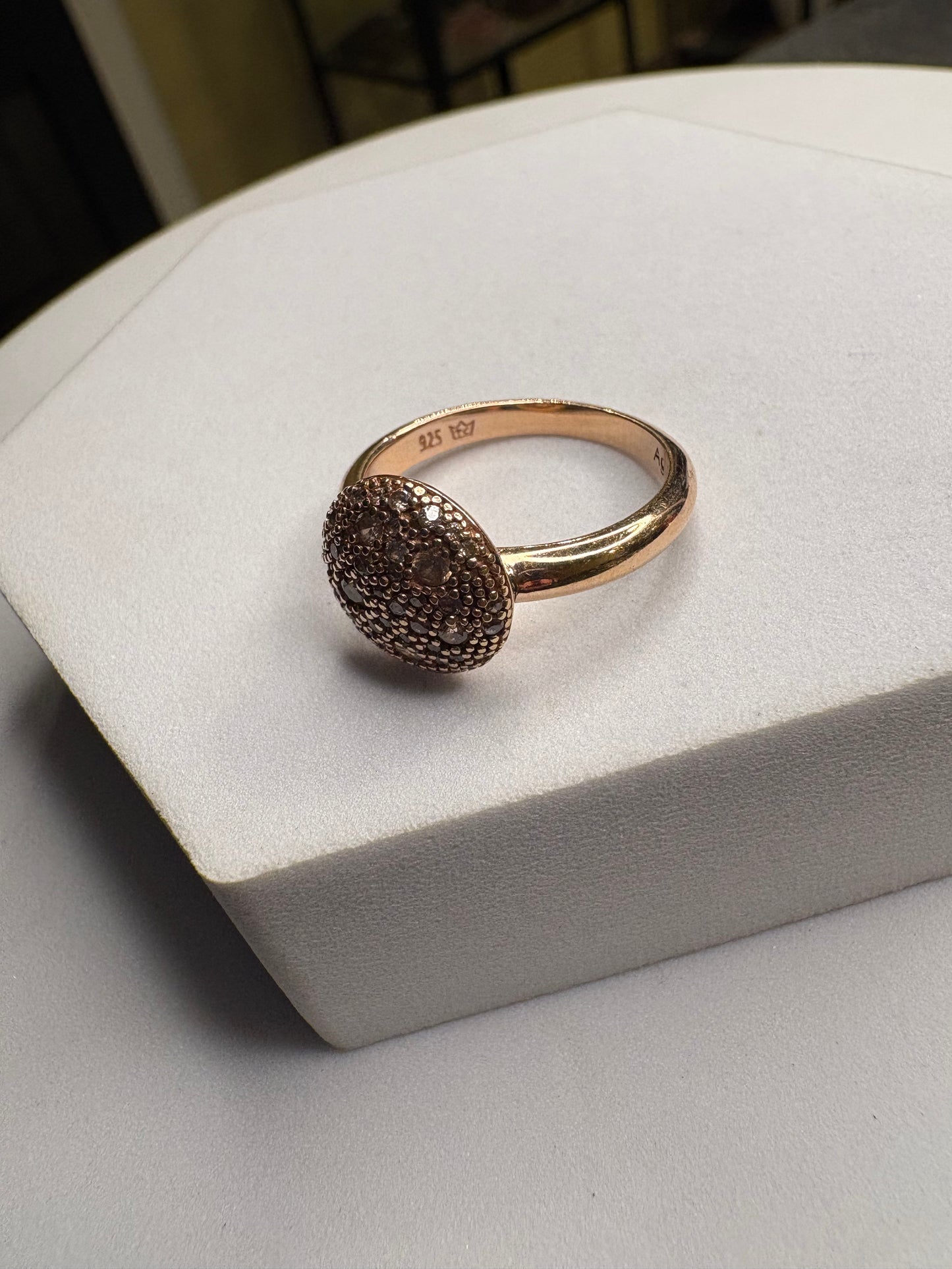 Anello Argento 925 Placato oro.