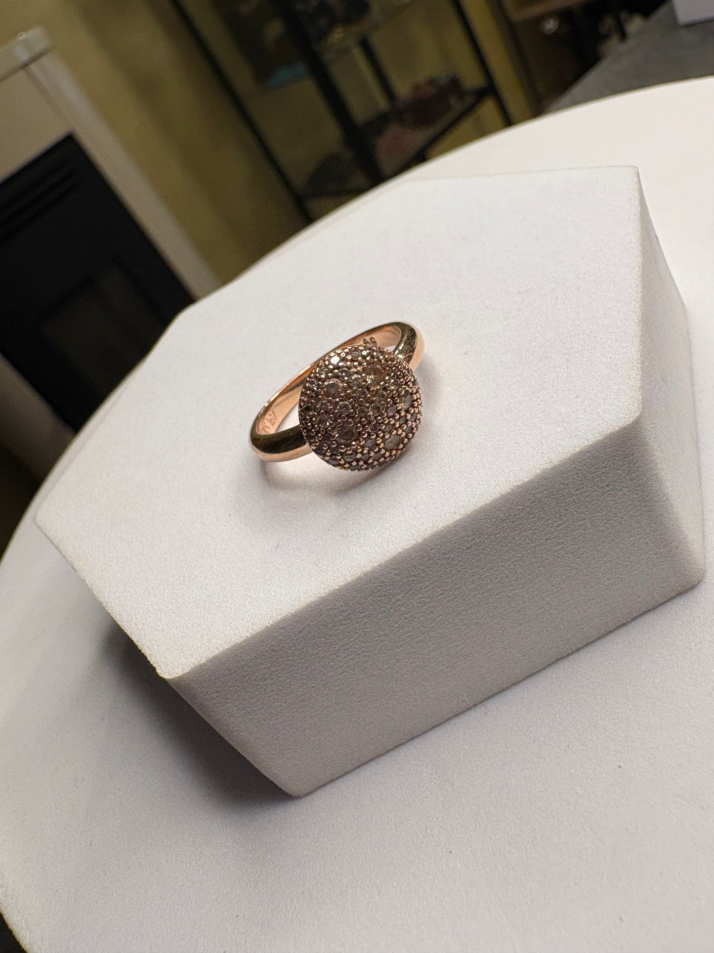 Anello Argento 925 Placato oro.