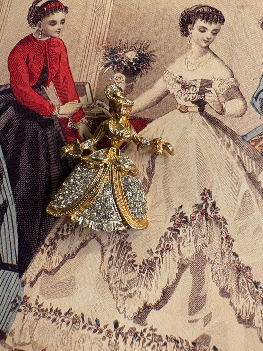 Spilla “Dama” argento 800