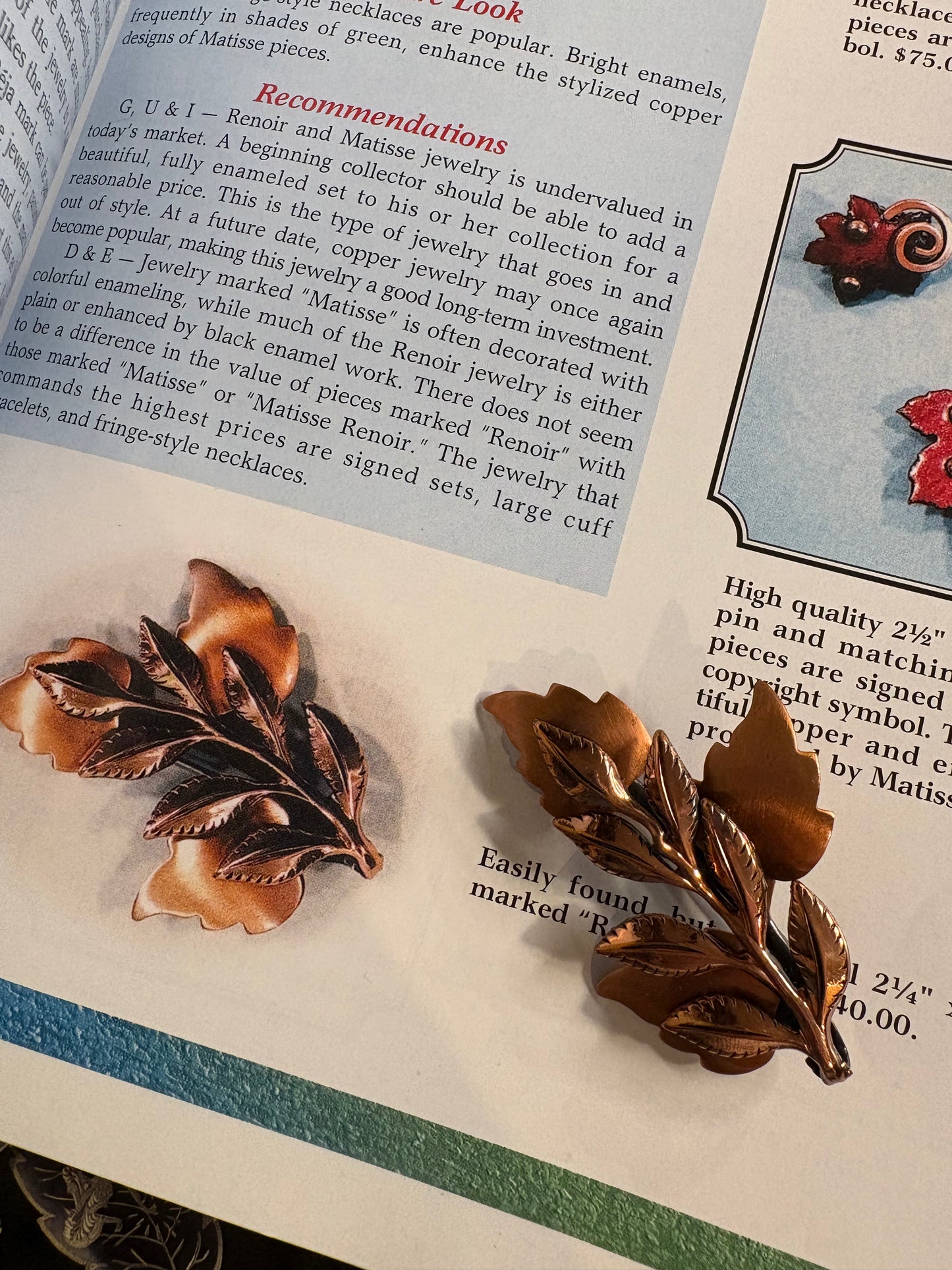 Spilla Matisse Renoir