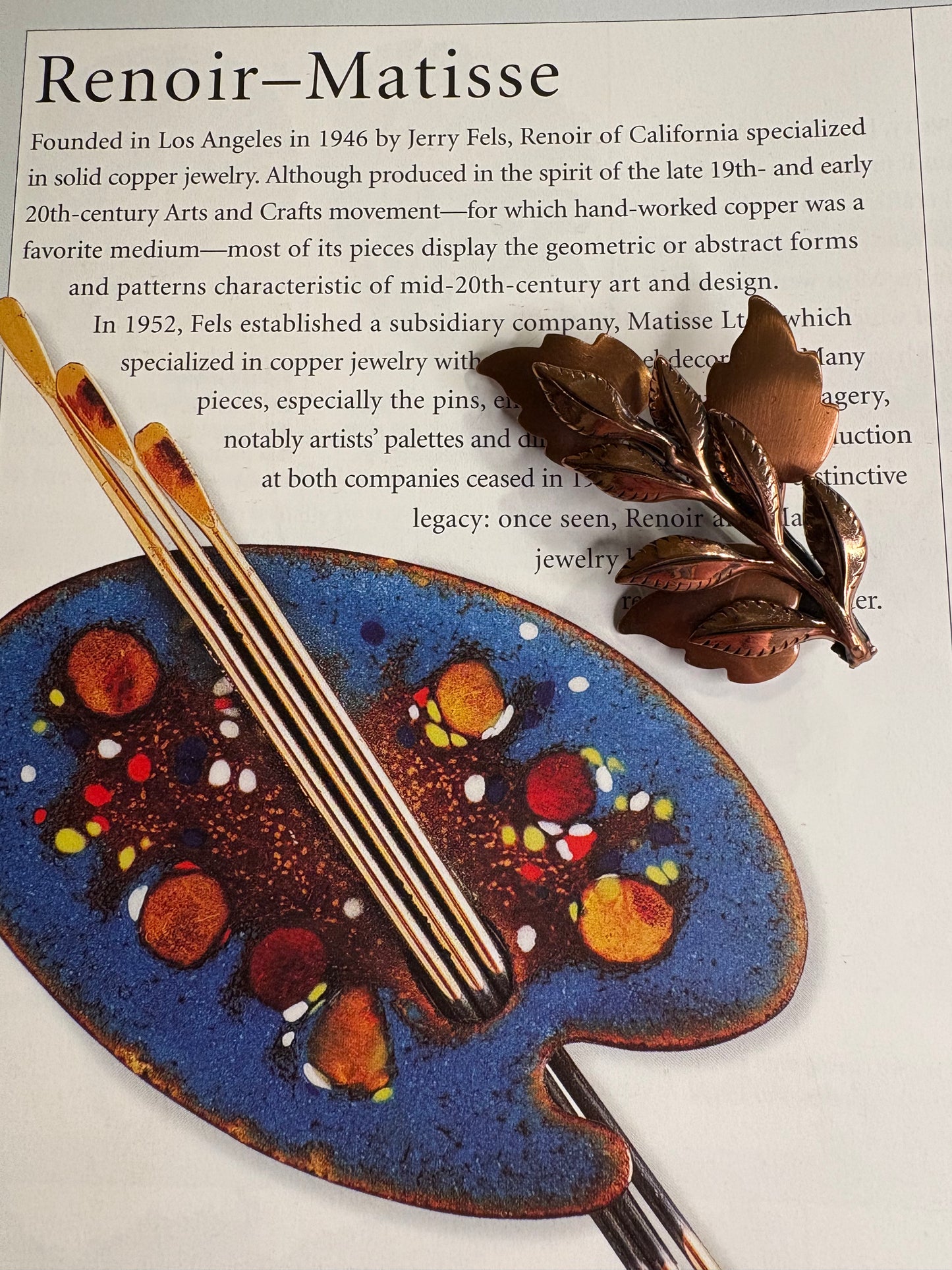 Spilla Matisse Renoir