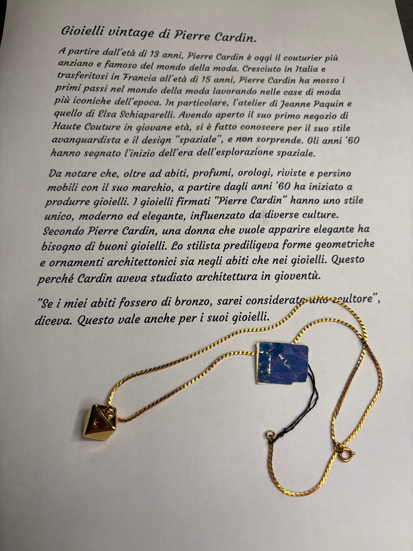 Collana Pierre Cardin