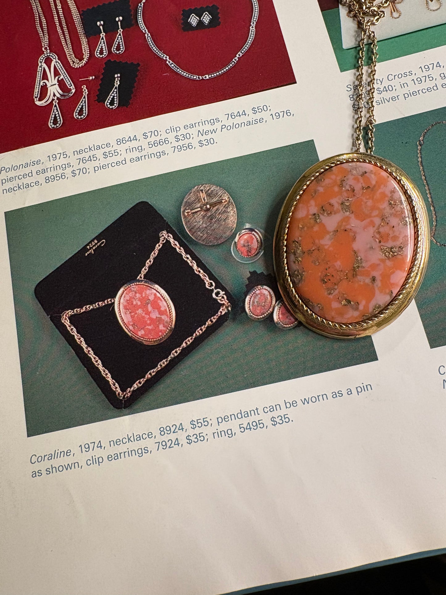 Spilla-Pendente Sarah Coventry 1974