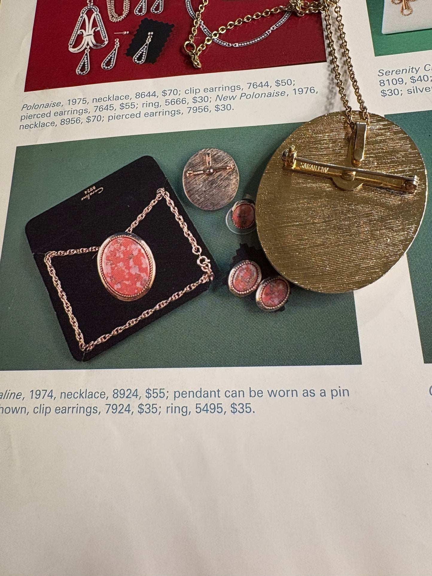 Spilla-Pendente Sarah Coventry 1974