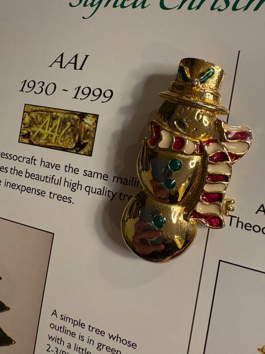 Spilla AAI “Pupazzo di neve”