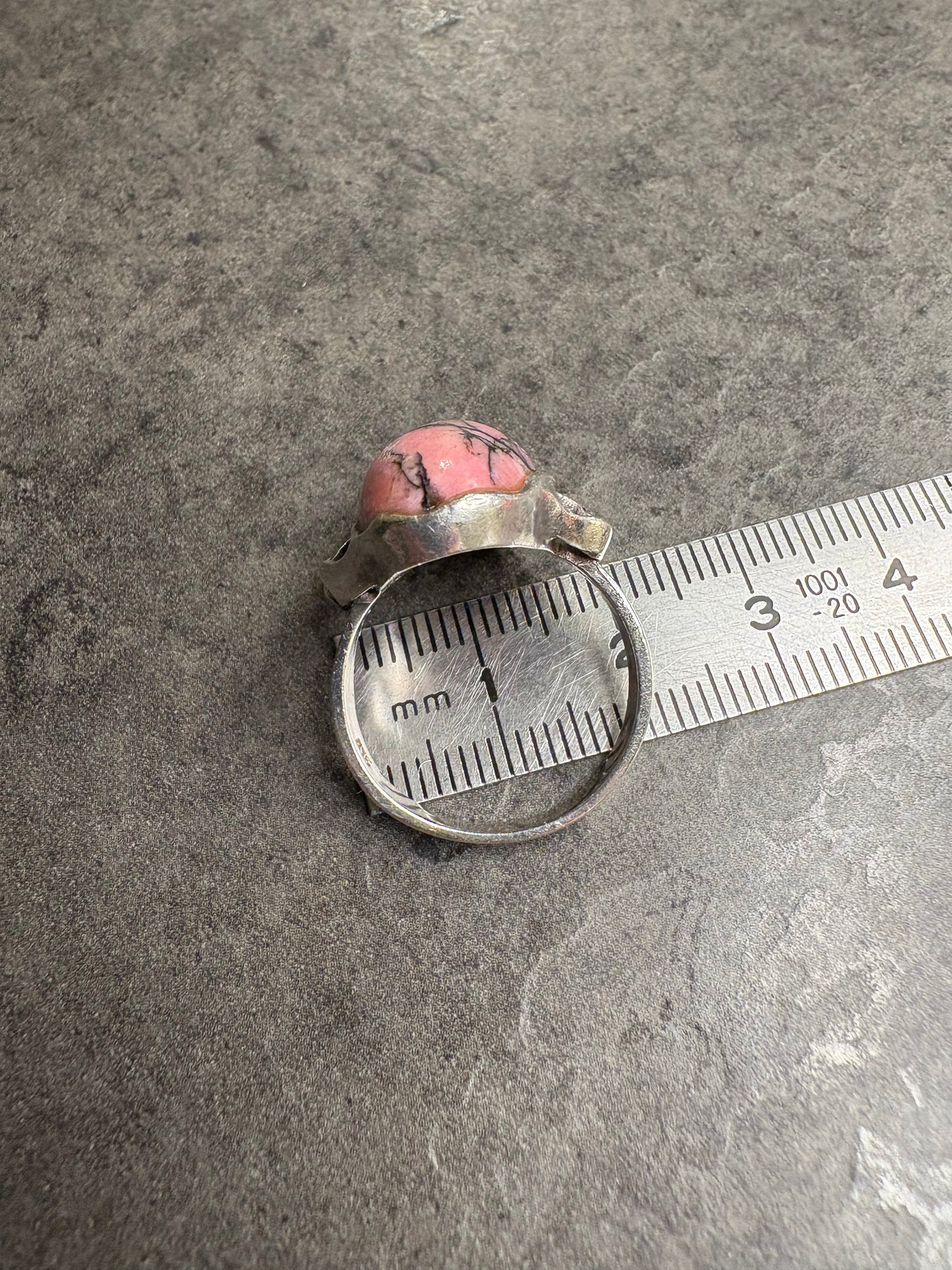 Anello Argento 835 e Rodonite