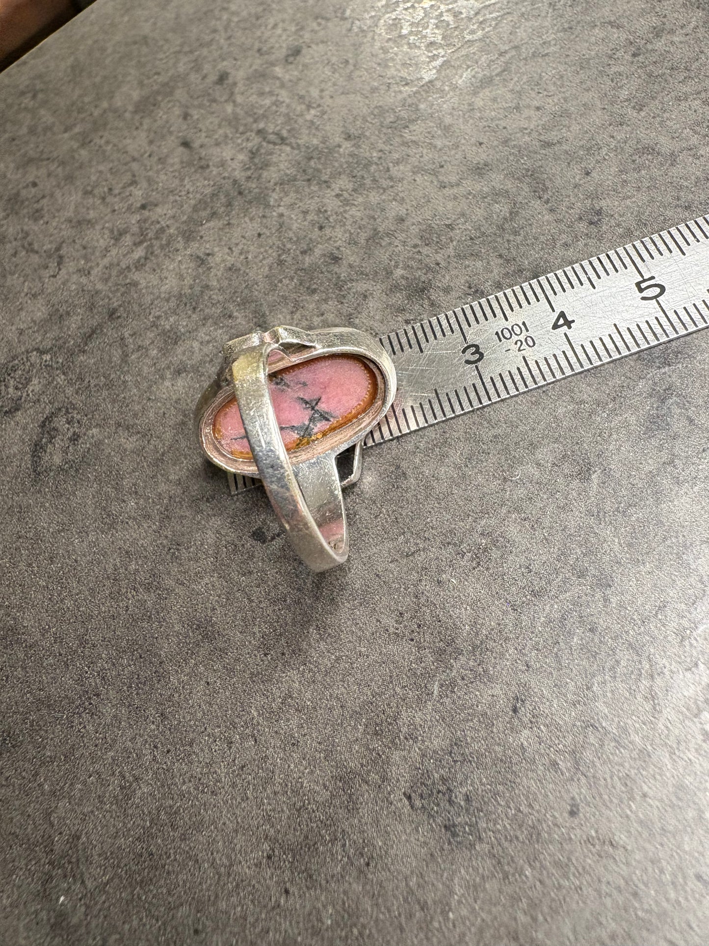 Anello Argento 835 e Rodonite