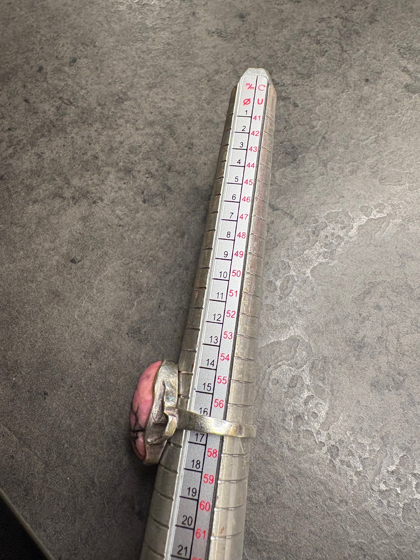 Anello Argento 835 e Rodonite