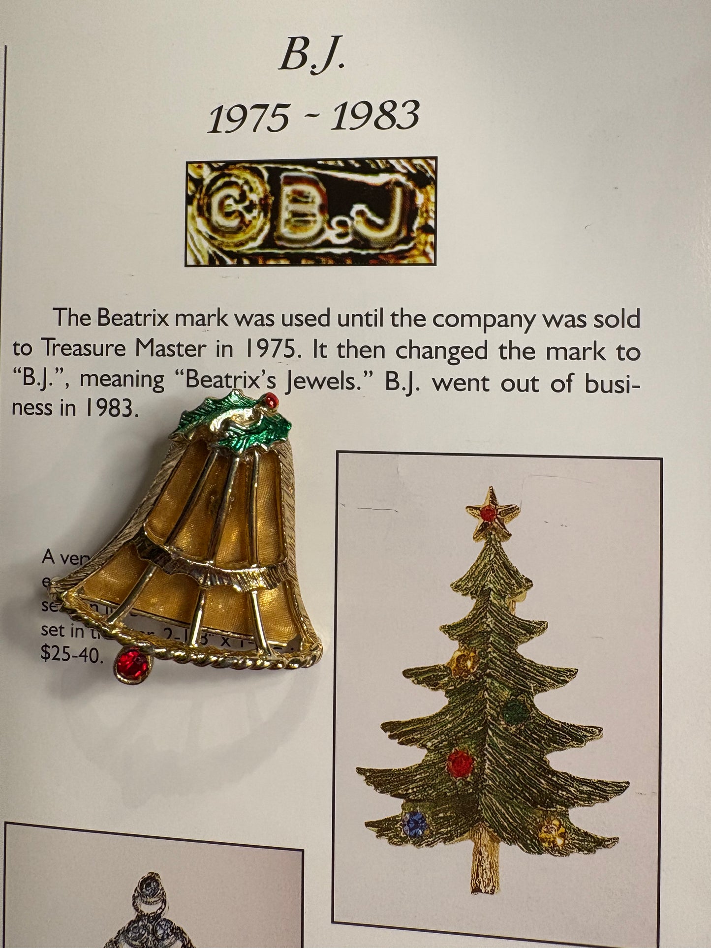 Spilla Natalizia B.J.