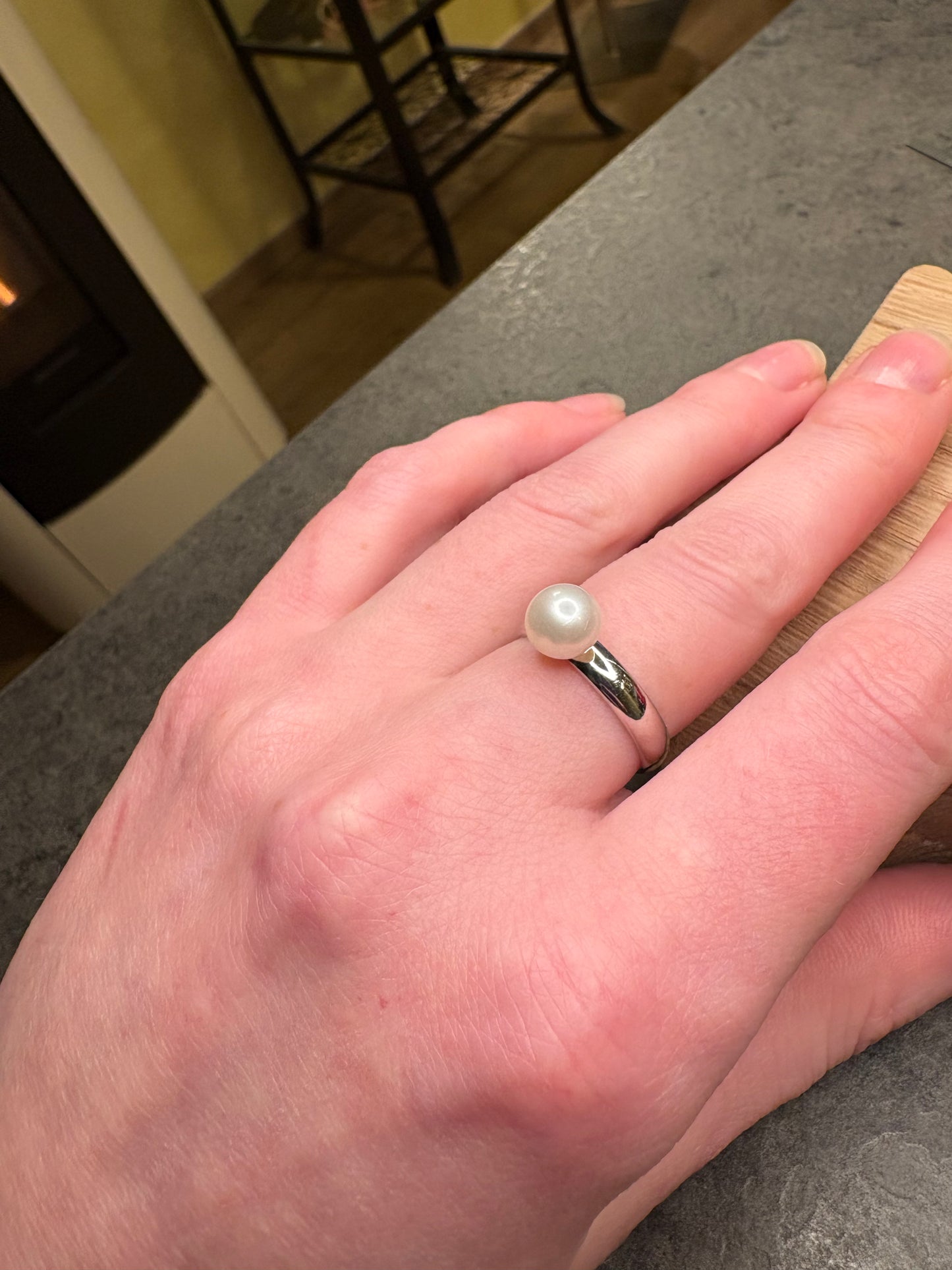 Anello Argento 925 e Perla