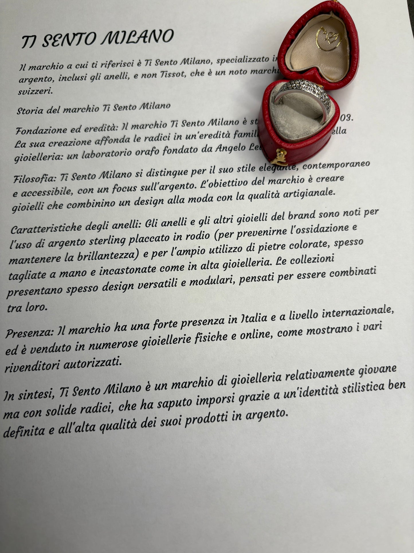 Anello Argento 925 “Ti Sento”