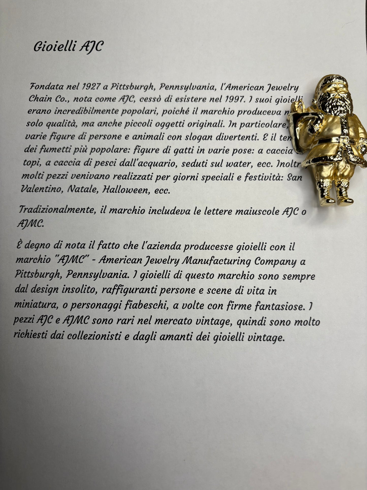 Spilla AJC “Babbo Natale”