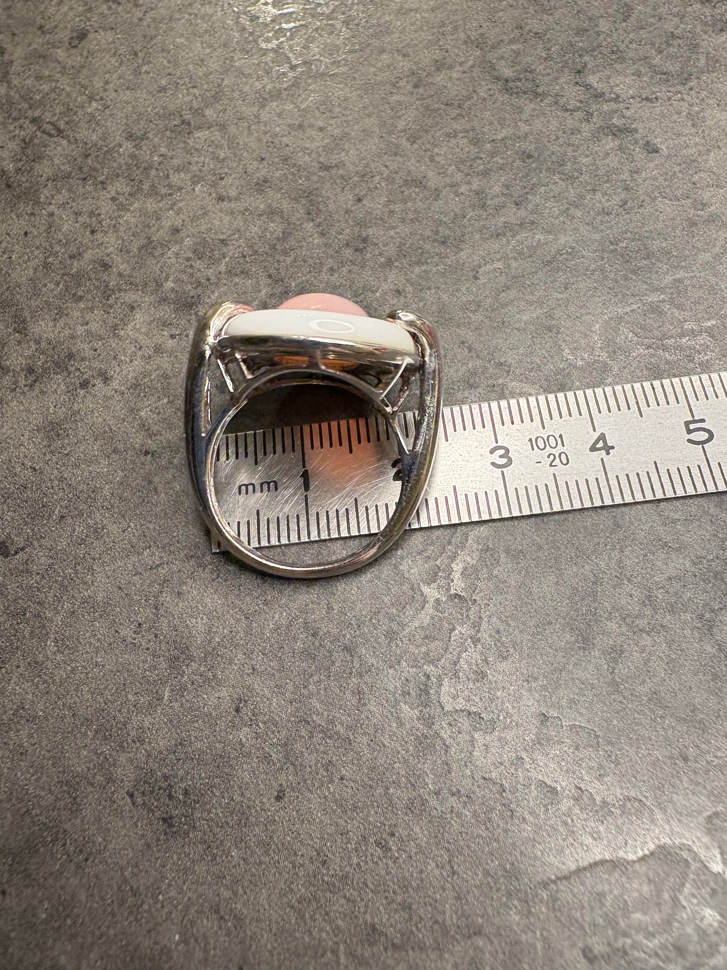 Anello Argento 925 e Quarzo rosa