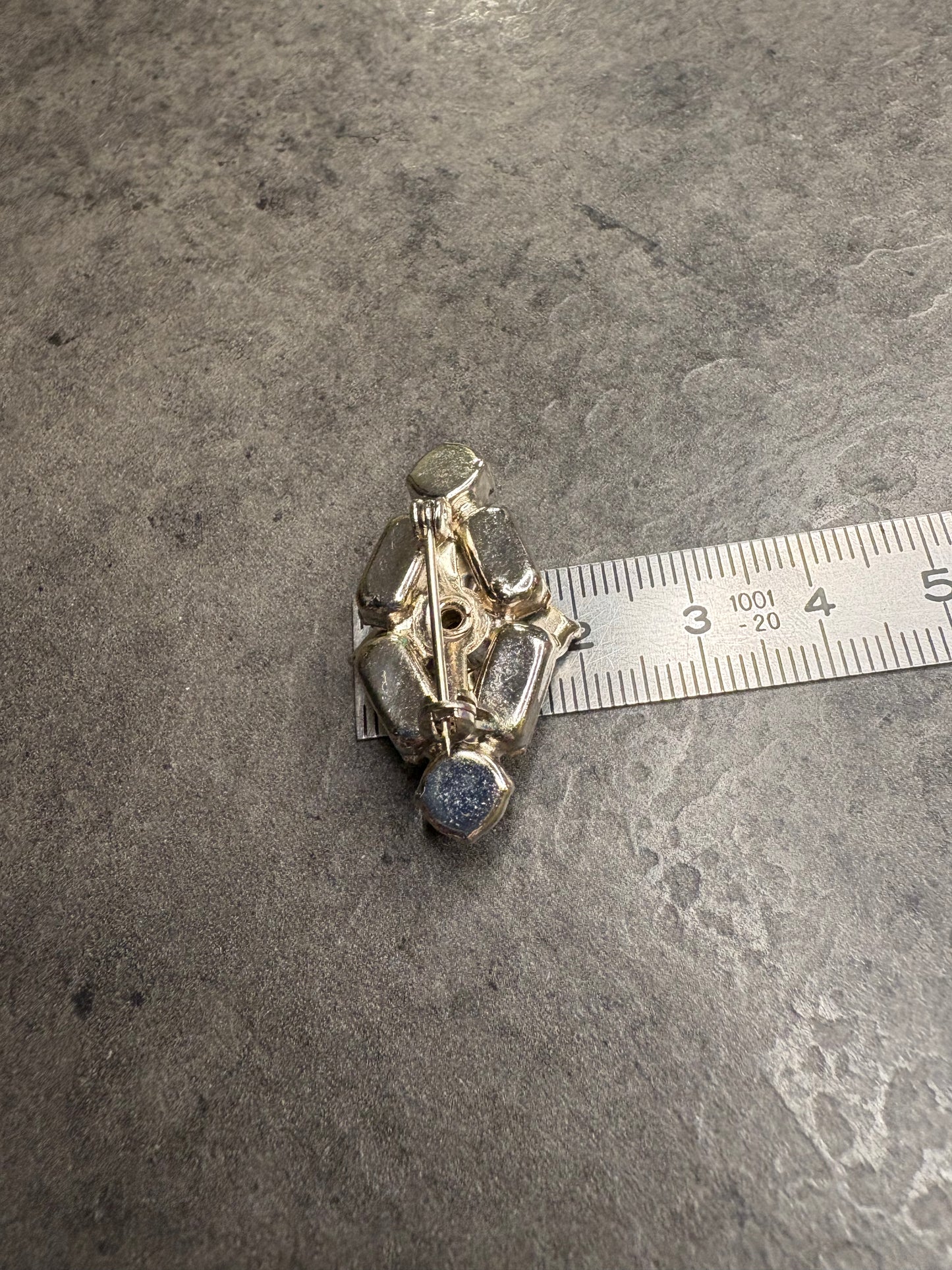 Spilla Cristalli azzurri