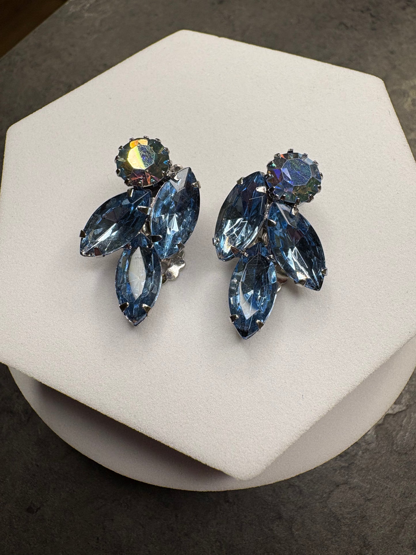 Orecchìni Cristalli azzurri