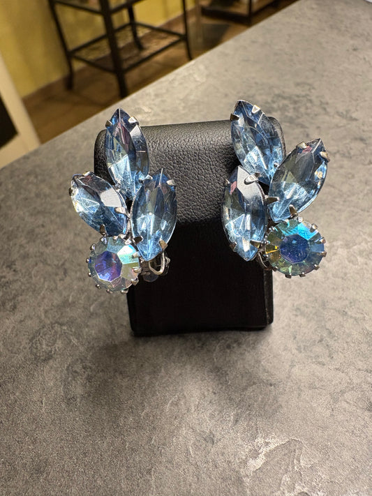 Orecchìni Cristalli azzurri