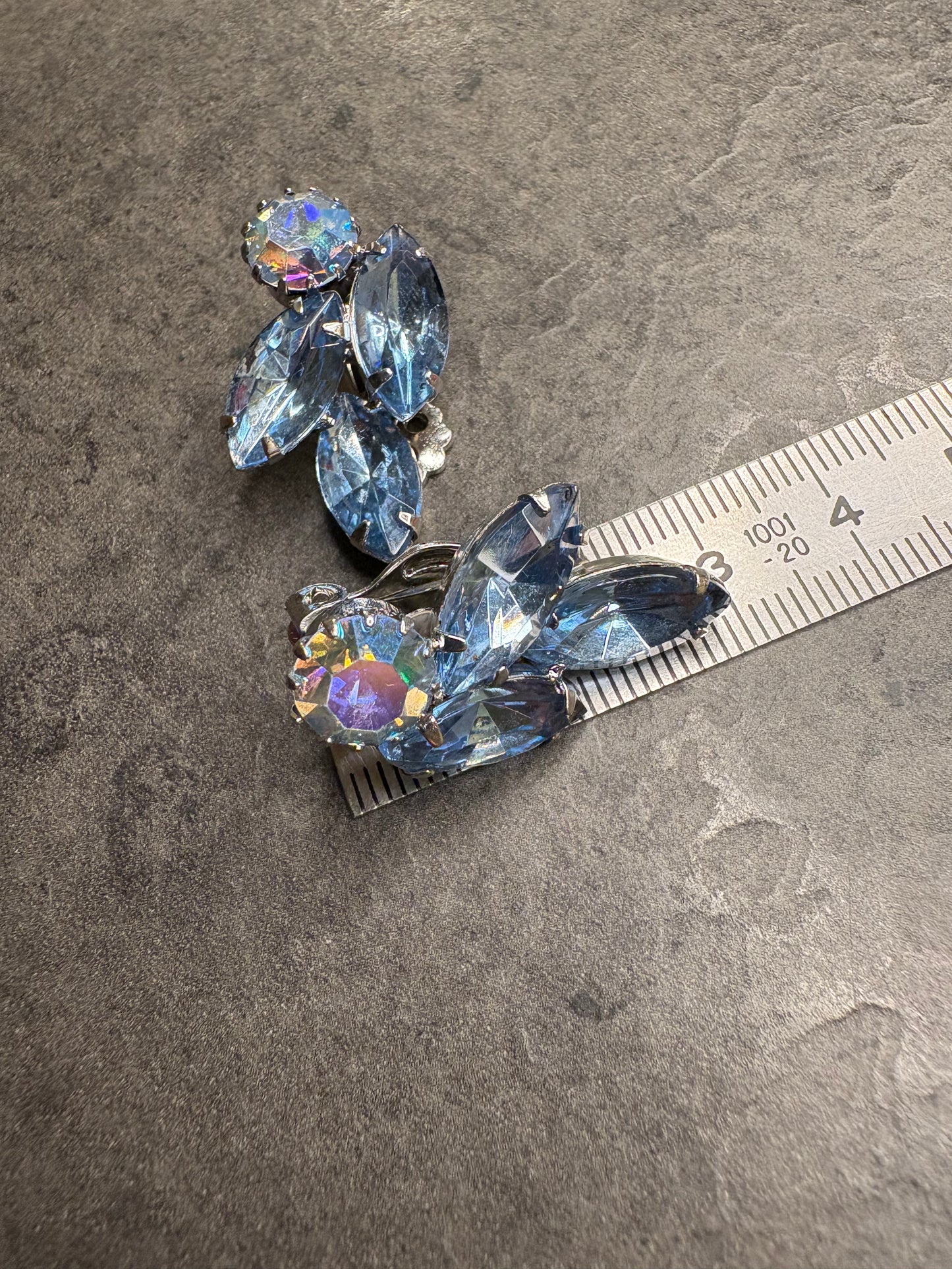 Orecchìni Cristalli azzurri