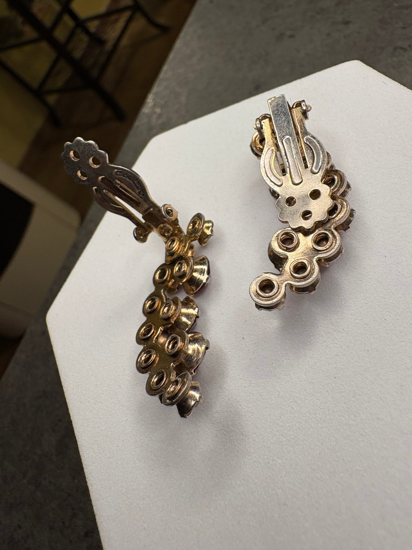 Orecchìni Cristalli rossi